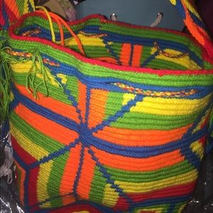 Hand made Colombian cross body bag